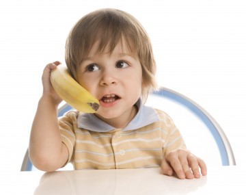 Boy on Banana Phone